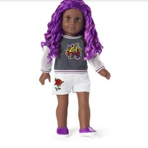 American Girl Truly Me™ #91 Doll in Girly Graffiti w/ Pierced Ears & Book